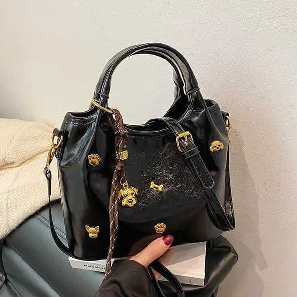 2025 Bucket Bag Convertible Cross/Shoulder Artisan Leather Texture Handbag Elegant Day and Night Z250421