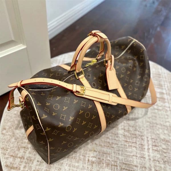Top Quality Designer bag 55CM Leather designers men women Duffel Bags Suitcases luggage Sport Outdoor Packs shoulder Travel bags messenger bag Totes bags handbagss
