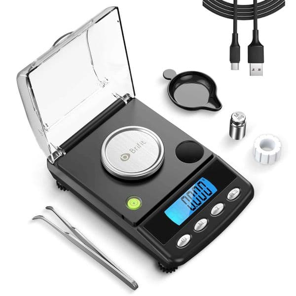 0.001g precision digital jewelry scale 20g USB powered electronic weighing scale LCD mini laboratory balance 0.001g electronic scaleXJ250423