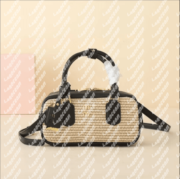 Luxury Designer Women Bowling Bag Zipper Pleated Mens Handbag Fashion Classic Long Shoulder Strap Crossbody Bag High Quality Leather Shoulder Bag PURSE