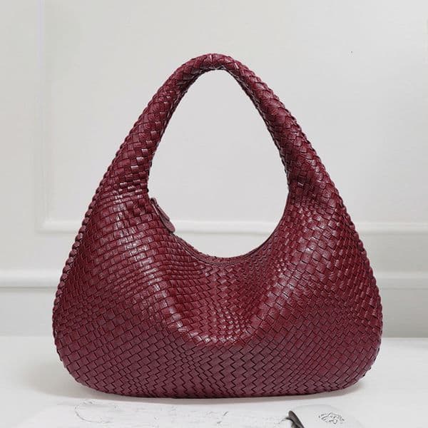 2025 New Crescent Moon Women's Fully Handwoven Handheld Dumpling Fashion Versatile European and American Style Single Shoulder Underarm Bag