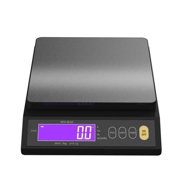5kg 0.1g waterproof kitchen scale 10kg/1g stainless steel digital food weighing tool LED charging cooking baking measuring scaleXJ250423
