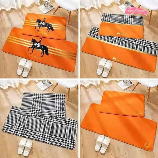 Nordic Style Plush Area Rug: Thick Comfortable Bedroom/Living Room Carpet - Modern Striped Design for Bedside
