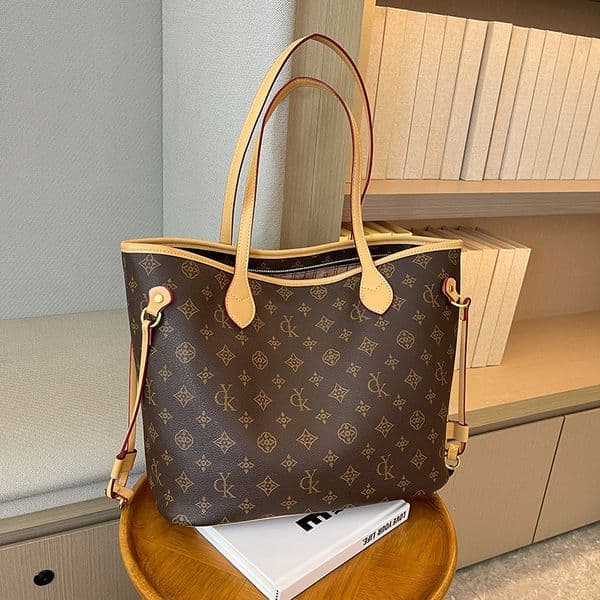 Free Shipping Designer bag Small niche design high-end printing simple and versatile fashion tote bag shoulder bag brown