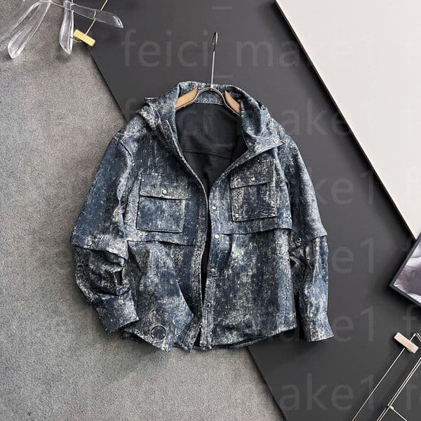 Men's Jackets Men's jacket Couple button jacket Hip-hop jacket classic vintage tennis print jacket Retro comfortable fashion jacket