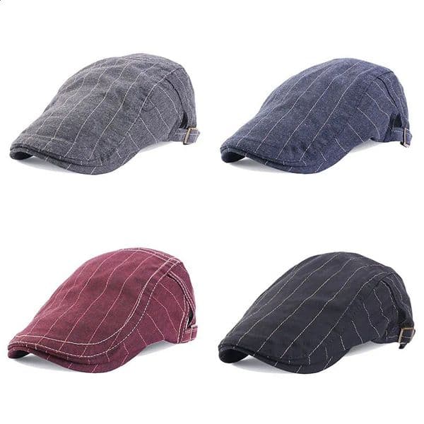 Spring/Summer Breathable Lightweight Dual Button Adjustable Beret Top Paint Hat 250422