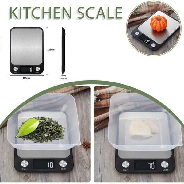 LED display screen high-precision household kitchen scale electronic scale stainless steel scale baking electronic scaleXJ250423