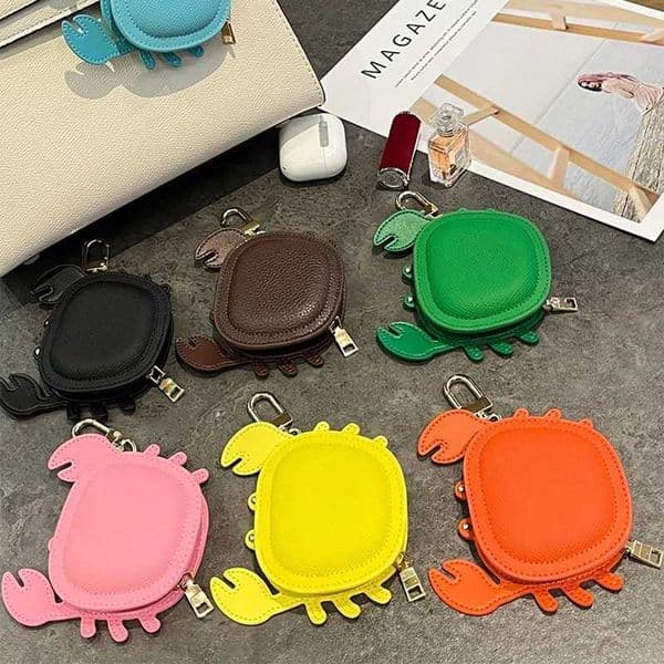 Small Crab Coin Purse New Design Bag Pendant Fit Earphone Multicolor Bag Keychain Lipstick Bag Valentines Day Gifts For Couples Z251120