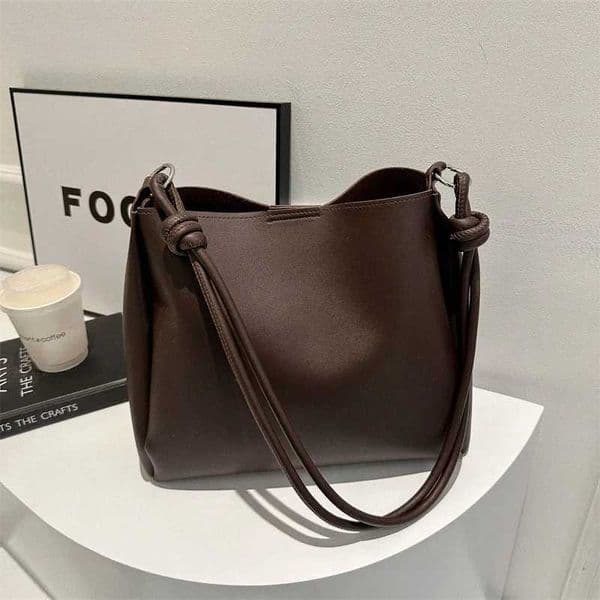 Commuting Korean Version Large Capacity Fashionable Bag for Women Leather Shoulder Bag for Women Solid Color Tote BagsXJ251122