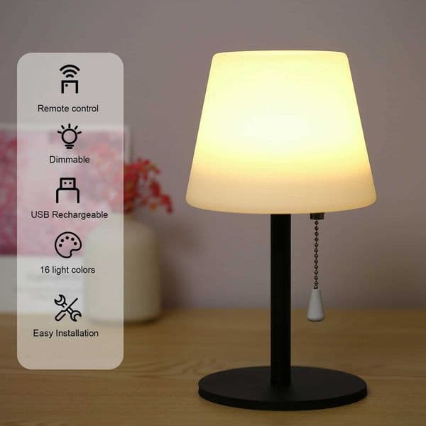Neoglint RGB desk lamp color desk lamp with remote control zipper switch bedside lamp reading light USB charging Z250422