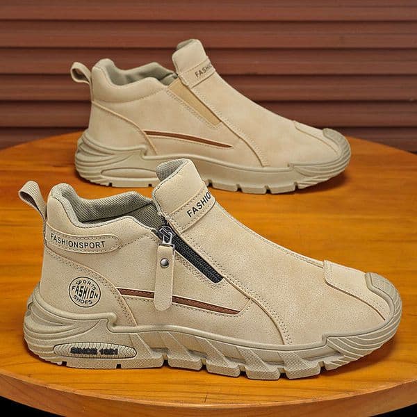 Spring and Autumn Safety Men's Free shipping designer new Sports Non-Slip Wear-Resistant High-Top Work Shoes Short Casual Martin Boots