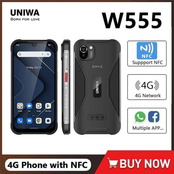 UNIWA W G Global Version Smartphones Android Inch GB GB Mobile Phone Mah MP NFC Cellphone SOS PTT Button