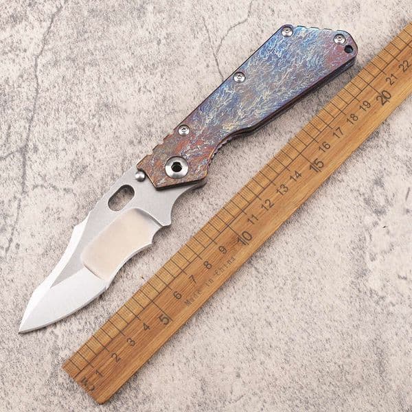 Vg10 Blade Titanium Alloy Handle Camping Hunting Fishing Pocket Fruit Survival Collection EDC Tool Knife Fruit knife