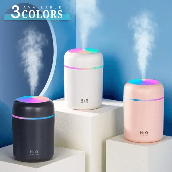 Mini Air Humidifier USB Electric 300ml Aroma Diffuser Essential Oil Purifier Aromatherapy Mist Maker LED Lights Spray For Car Home Bedroom Desktop