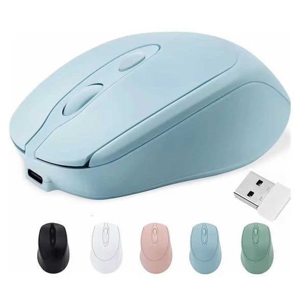 Rechargeable Wireless Computer Mouse 24G -Compatible Wireless Mouse USB Silent Gamer Mice For PC Laptop Macbook TabletM251124