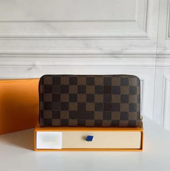 12A Designers MULTIPLE Wallet Paris Plaid Style Mens Billfold Women Purse High-end Luxury Water Ripple Flowers SLENDER Wallets Handbag