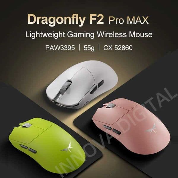 VGN Dragonfly F2 Pro MAX Gaming Mouse PAW3395 24G Wireless E-sports Mice Rechargeable Lightweight ErgonomicM251124
