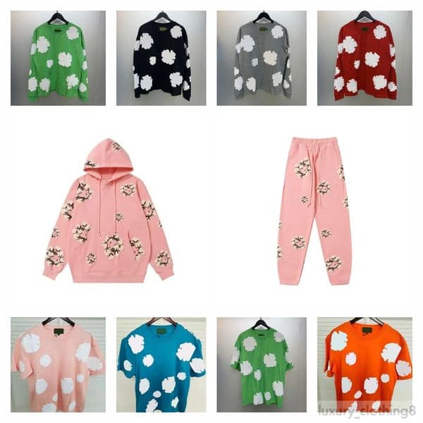 Designer kids Hoodies Designer Hoodies Flower Pattern Hooded Sweatshirt Suitable For Both Boys Girls Casual Loose Fit Sportswear Set