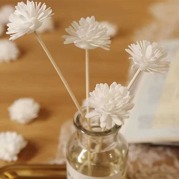 9PCS/lot Flower Aromatherapy Rattan No Fire Aroma Diffuser Sticks Home Living Room Aromatic Incense SuppliesW251124