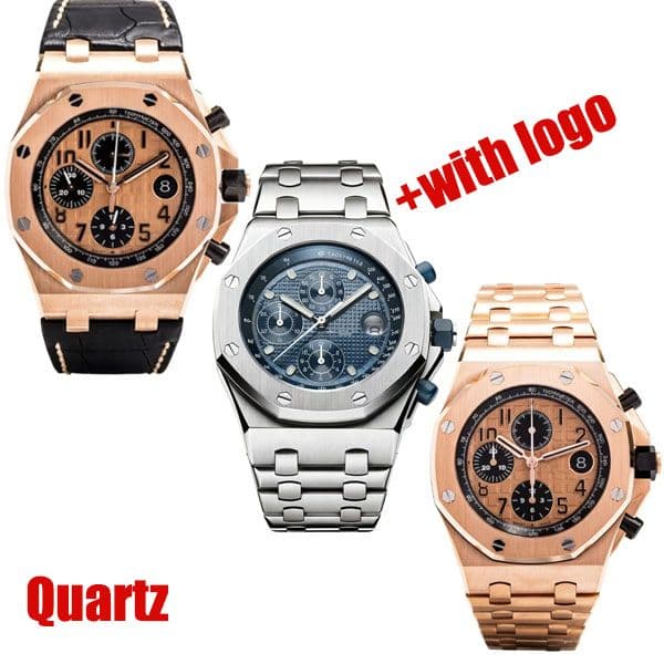 Limited Edition Mens Luxury Quartz Watch with Stainless Steel/Rubber Strap & Sapphire Glass