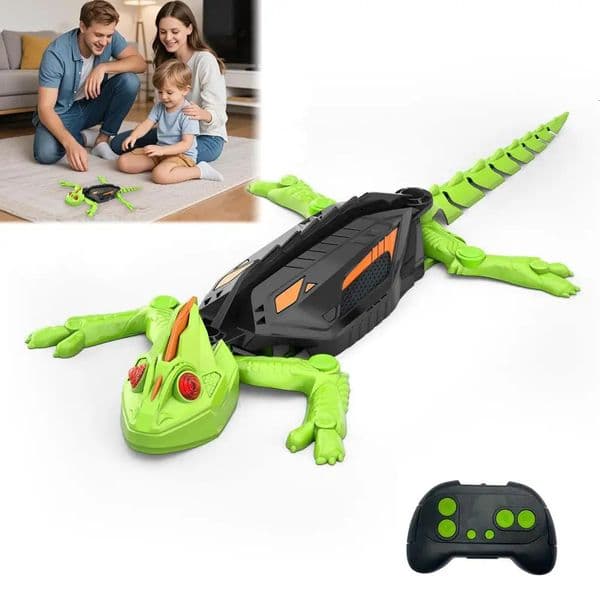 Electric Remote Control Wall Climbing Toy Intelligent Charging Wall Climbing Gecko Simulated Animal Model Boy Toy Christmas Gift 251121BJ