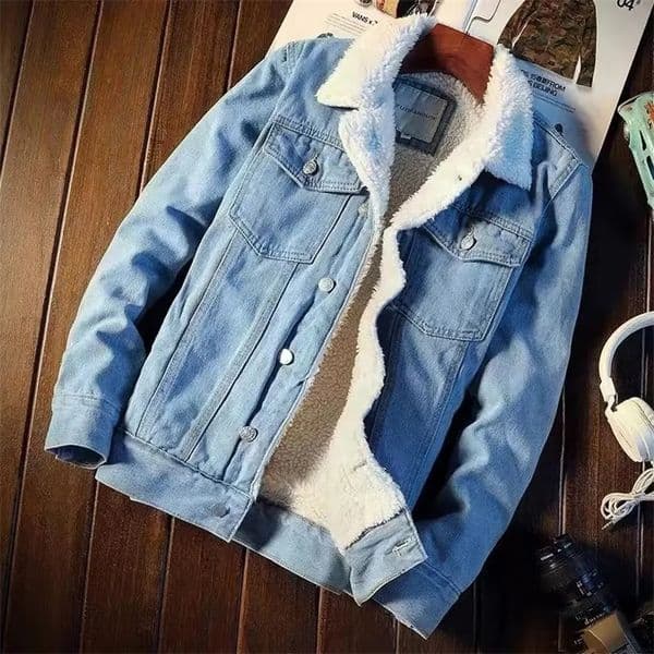 Winter Fleece-lined Thickened Denim Jacket Mens Korean Trendy Loose Fit Top Japanese Style Jacket For Men 251120