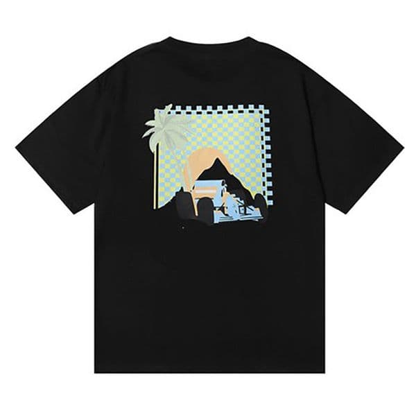 Designer Mens T-Shirts 100 Cotton Eight Letter Printed High Street Style Short Sve Breathable Casual Shirts Summer European Size S-XL L260601