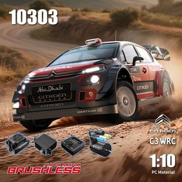 New In Stock MJX 1/10 Sensible Brushless 10303 Brushless Motor Pulling Car Hyperr Go High Speed Drift Remote Control CarW251124