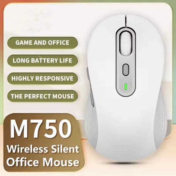 M750 Mouse 24Ghz USB Receiver Wireless Mice 2000DP Office Smart Mouse Portable Mouse For PC LaptopM251124