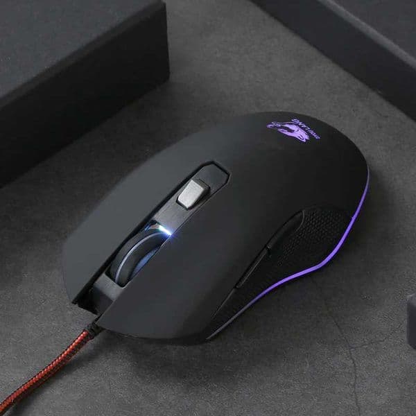 FREEWOLF V1 Wired Tactile Matte MouseUSB ComputerLaptopOffice and Gaming MouseM251124
