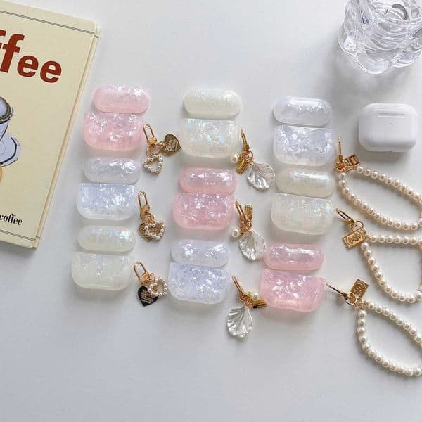 Pearl Earphone Cases For Airpods Pro 2 Leopard Pendant Headphone Protective Cover For Airpod 3 Pro 2 1 3rd Generation CaseW251124