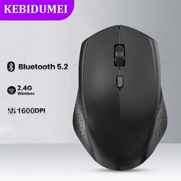 52 Mouse 24G Wireless Mouse Dual-Mode Silent Mouse Rechargeable Gaming Mouse 1600DPI For Laptop Computer Win Mac OSM251124
