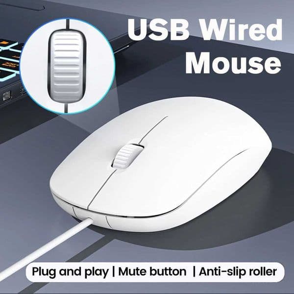 USB Wired Mouse Gaming Mouses Laptop Home Office Mouse 1200DPI Silent Wired Mouses Gamer For PC Macbook Desktop Computer LaptopM251124