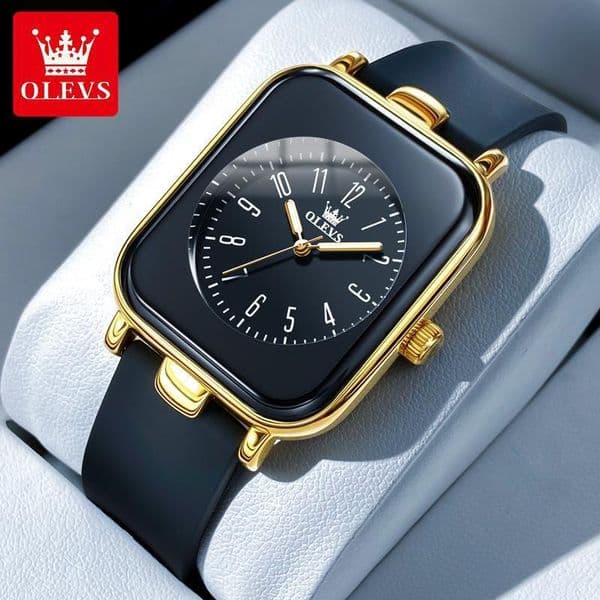 OLEVS Luxury Outdoor Watches For Casual Women Simple And Fashionable Silicone Straps Quartz Watches Designer Watches Free Delivery And Wholesale