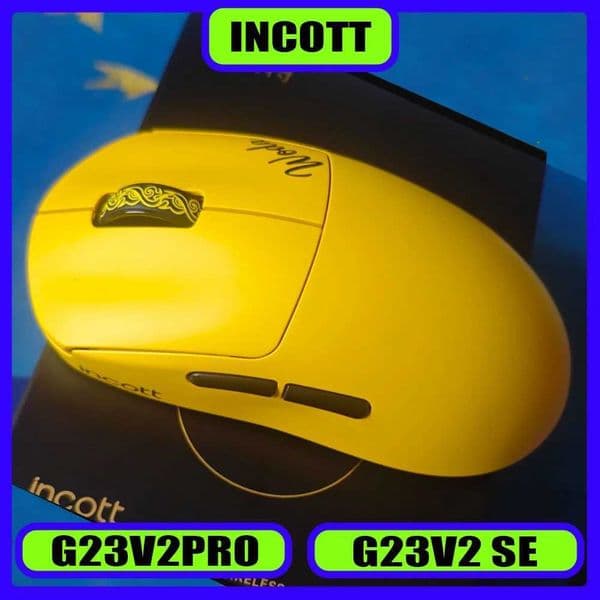Incott G23V2Pro G23V2 SE 1K/8K Wireless Mouse Mechanical Hot Swap PAW3395/3950 32K/45K DPI Ergonomics Gaming MouseM251124