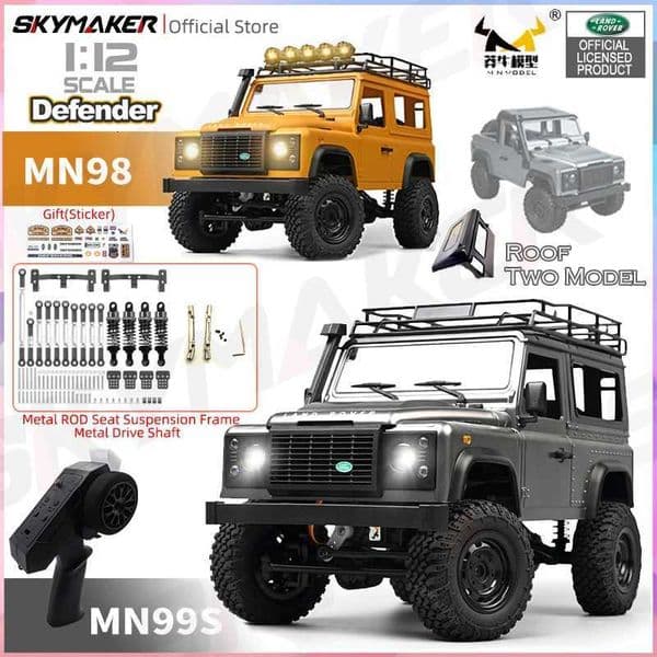 New MN99s MN98 112 MN Model RTR Version RC Car 24G 4WD RC Rock Crawler Defender Remote Control Car 1/12 RC Truck Cars ToysW251124