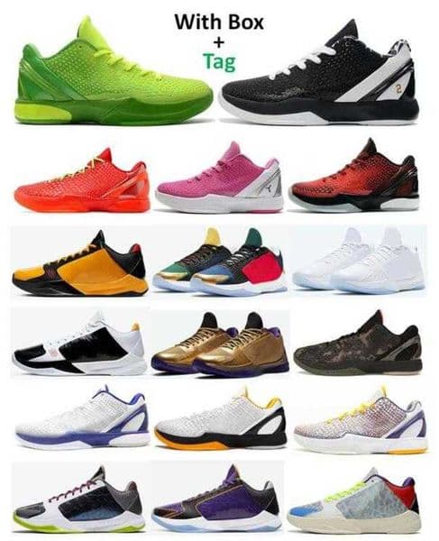 Mamba 5 And 6 Protro Bruce Lee Mambacita Basketball Shoes Men Reverse Grinch Think Pink Lakers Prelude What If Tucker Hall Of Fame Big Stage Chaos LA Sneakers