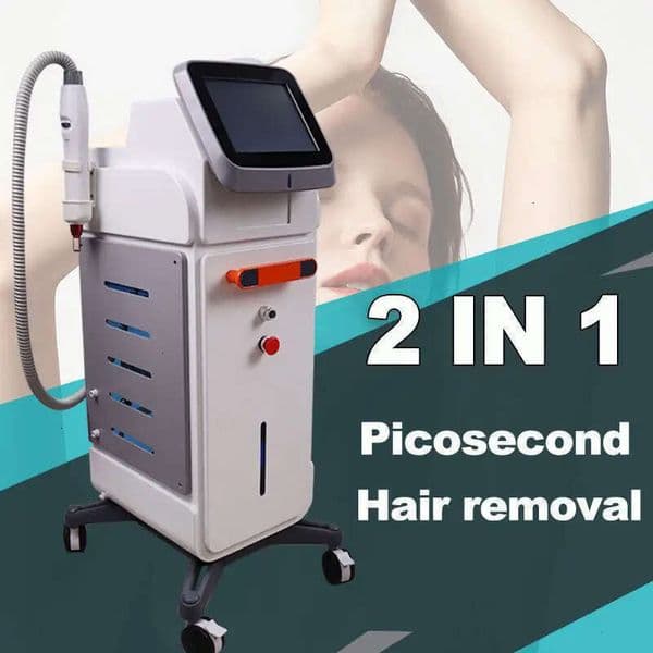 CE Certified Hair Remove Depilation Permanent 810 Diode Laser Machine Picosecond Laser Tattoo Remove Acne Pigment Treatment 2 In 1 Laser Machin