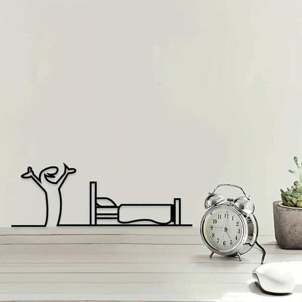 Luxury Bathroom Sign Black Shower Figure Wall Decoration Minimst Line Rustic Door Sign Funny Shower Man Wall Art Home Decor Y251125