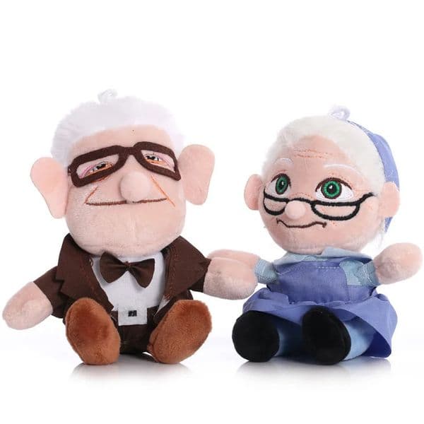 Carl Plush Toys Grandpa Grandma Cartoon Stuffed Doll Soft Ally Plushie Childrens Birthday Gift 250425BJ