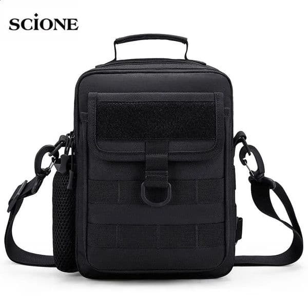 Mens shoulder bag tactical travel bag cross body messenger bag outdoor leisure travel multifunctional portable storage military bag 250420BJ