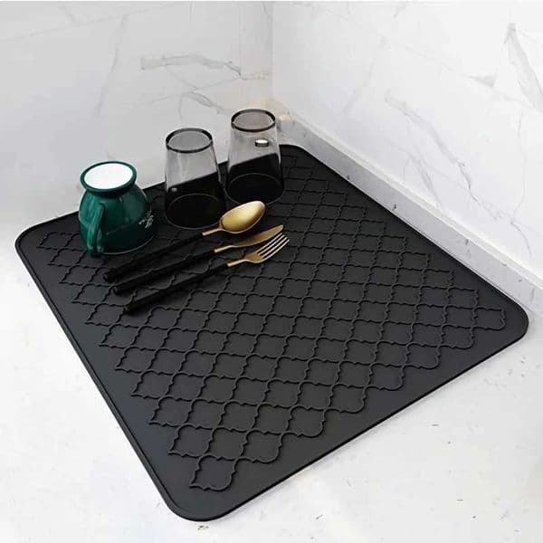 Kitchen countertop silicone drainage mat heat-resistant and anti slip pot tableware cup mat tableware tray mat X250425