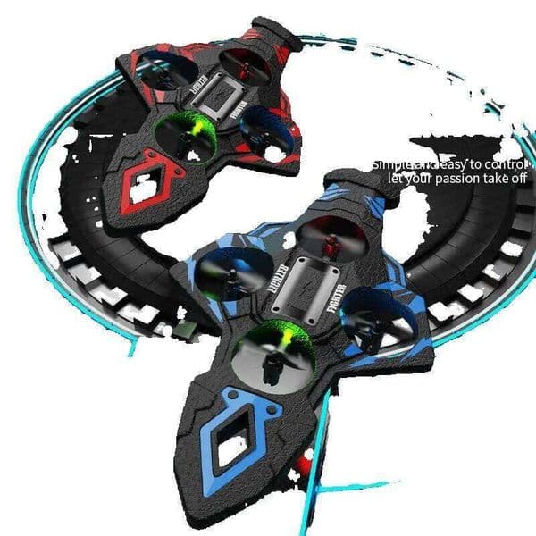 RC Fighter Jet Airplane With Gesture Ghz Remote Control Aircraft Dual Sensing Mode LED Lights Foam Plane Gift For Kid
