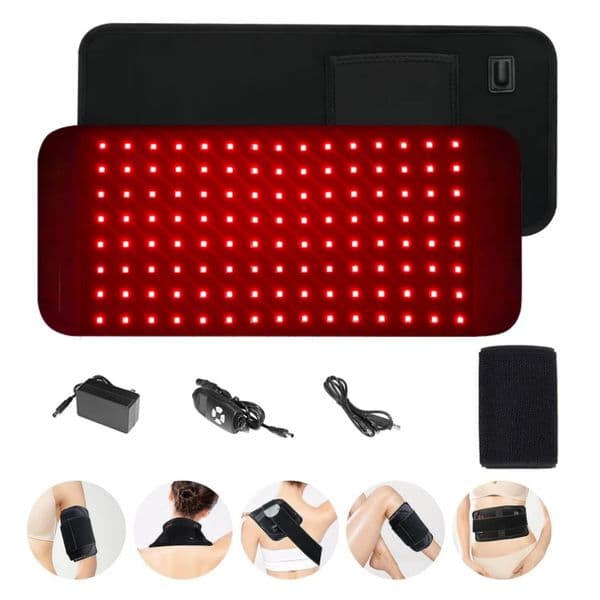 120 LEDs Red Light Mat Full Body LED Beads 660nm and 850nm Blanket Whole Body LED Light Relax Pad