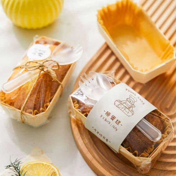 Wooden Disposable Baking Pans - Microwave-Safe Rectangular Trays, Eco-Friendly Takeaway Containers for Cake & Cookie
