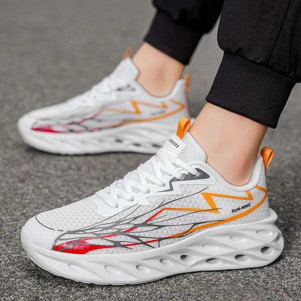 Cross border new running shoes men s sports and leisure shoes lightweight shock absorbing shoes trend designer shoes walking shoes