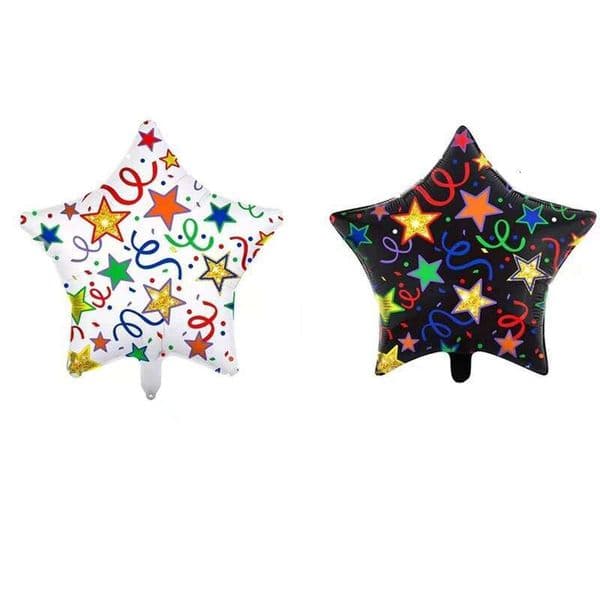 18inch Five-Pointed Star Aluminum Foil Halloween Star-Shaped Cartoon Toy Wholesale Balloon
