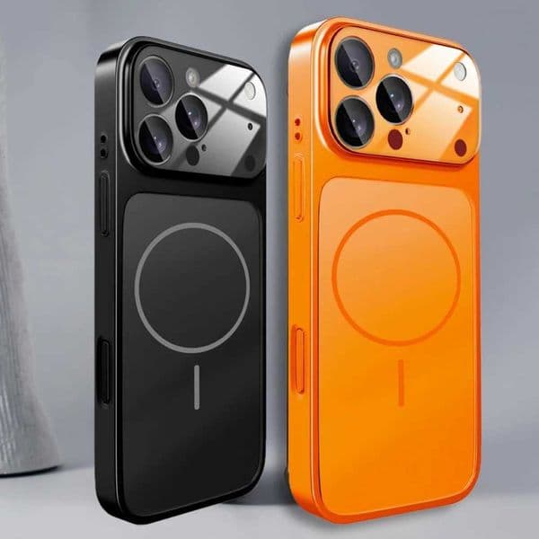 Glass Nano Matte Case For iPhone 17 Air 16 15 14 13 Pro Max 17Pro Magnetic For Wireless Charging or FundaM251125