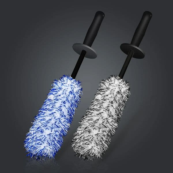 Car wash super brush plush advanced wheel anti slip handle easy to clean rims spokes buckets car accessories 250425