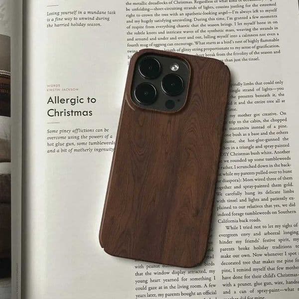 Premium Spiral Wood Grain Phone Case for iPhone 16 15 14 13 12 11 Pro Max XS XR XSMax 6 7 8 Plus Glossy HD Hard PC CoverM251125